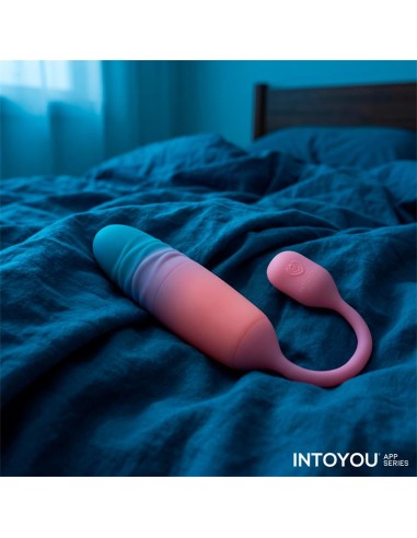 NexEgg Motion Huevo Vibrador con Thrusting App Rosa Turquesa