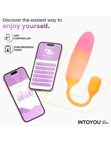 NexEgg Motion Huevo Vibrador con Thrusting App Naranja Rosa