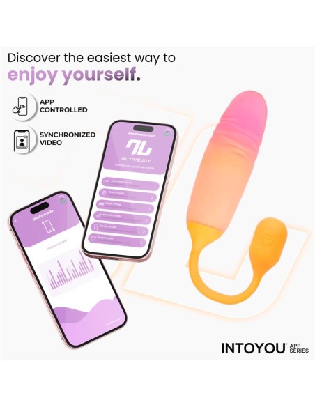 NexEgg Motion Huevo Vibrador con Thrusting App Naranja Rosa