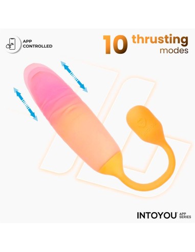 NexEgg Motion Huevo Vibrador con Thrusting App Naranja Rosa
