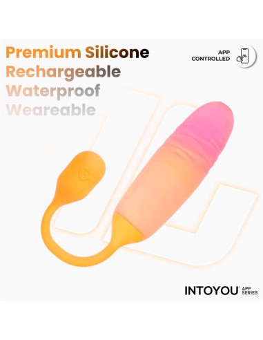 NexEgg Motion Huevo Vibrador con Thrusting App Naranja Rosa