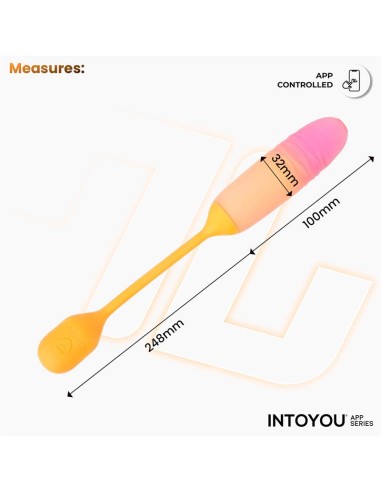 NexEgg Motion Huevo Vibrador con Thrusting App Naranja Rosa