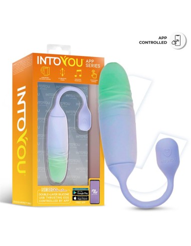 NexEgg Motion Huevo Vibrador con Thrusting App Lila Pistacho