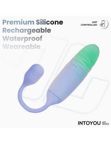 NexEgg Motion Huevo Vibrador con Thrusting App Lila Pistacho