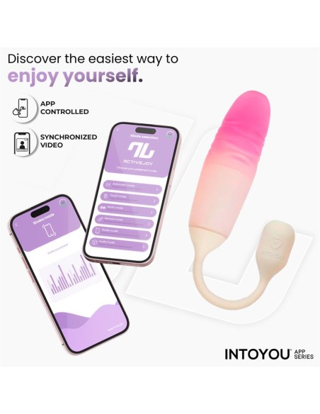 NexEgg Motion Huevo Vibrador con Thrusting App Beige Rosa