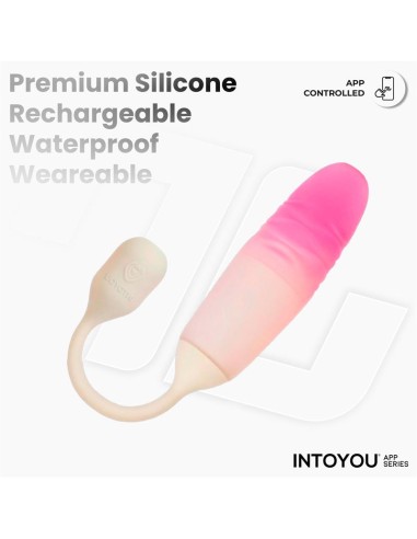 NexEgg Motion Huevo Vibrador con Thrusting App Beige Rosa