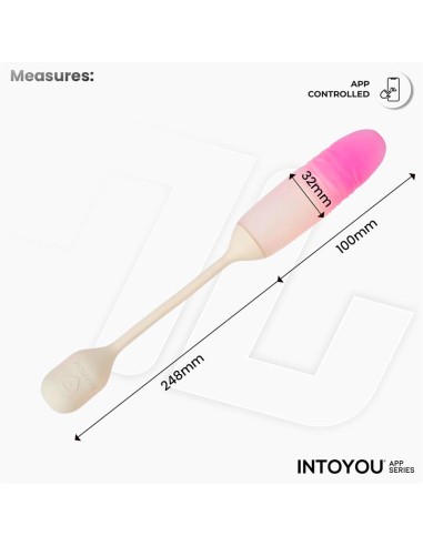 NexEgg Motion Huevo Vibrador con Thrusting App Beige Rosa
