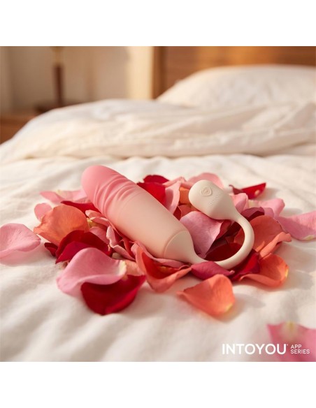 NexEgg Motion Huevo Vibrador con Thrusting App Beige Rosa