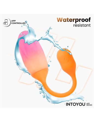 NexEgg Huevo Vibrador Silicona Doble Capa App Naranja Rosa