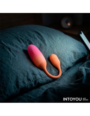 NexEgg Huevo Vibrador Silicona Doble Capa App Naranja Rosa