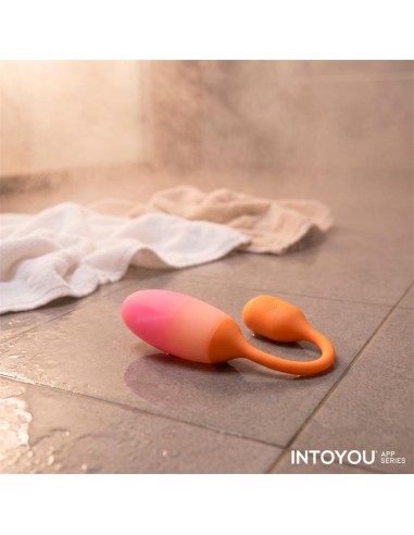 NexEgg Huevo Vibrador Silicona Doble Capa App Naranja Rosa