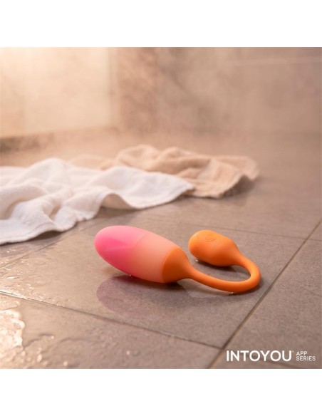 NexEgg Huevo Vibrador Silicona Doble Capa App Naranja Rosa