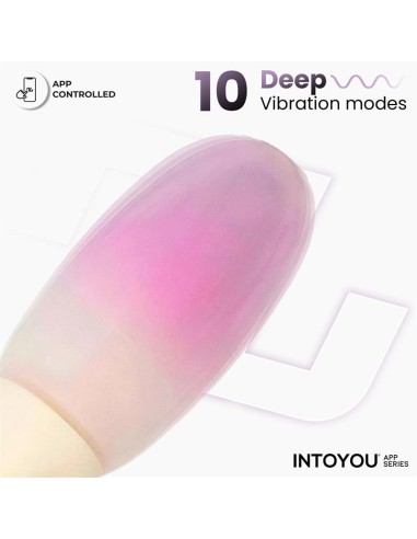 NexEgg Huevo Vibrador Silicona Doble capa App Beige Rosa