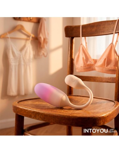 NexEgg Huevo Vibrador Silicona Doble capa App Beige Rosa