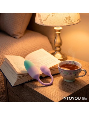 NexEgg Huevo Vibrador Silicona Doble capa con App Lila Pistacho