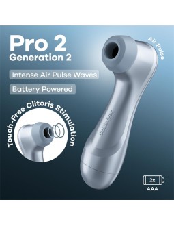 Pro 2 Gen 2 Succionador de Clitoris Battery Series Ice Blue