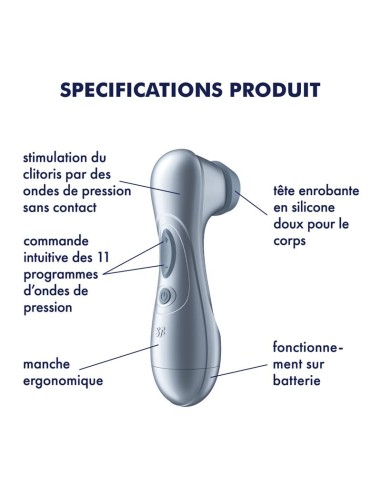 Pro 2 Gen 2 Succionador de Clitoris Battery Series Ice Blue