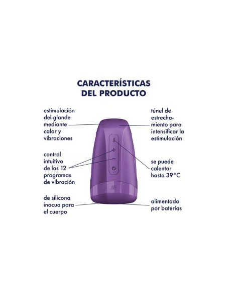 Men Heat Vibration Battery Series Dark Berry