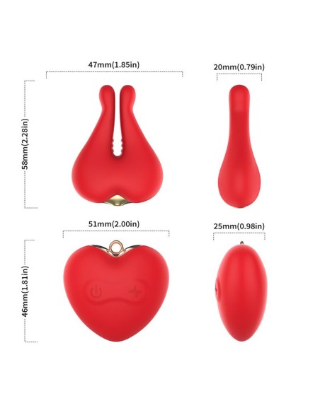 Pinzas Magneticas para los Pezones con Collar