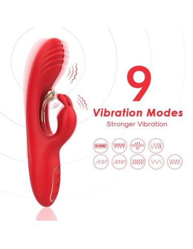 Vibrador Tickler con Rabbit Silicona