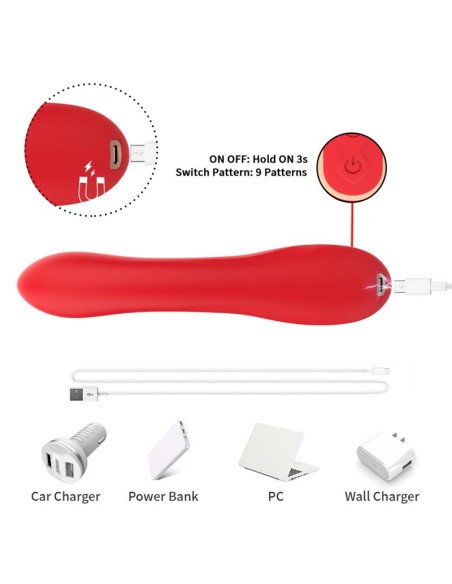 Vibrador Tickler con Rabbit Silicona