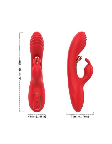 Vibrador Tickler con Rabbit Silicona
