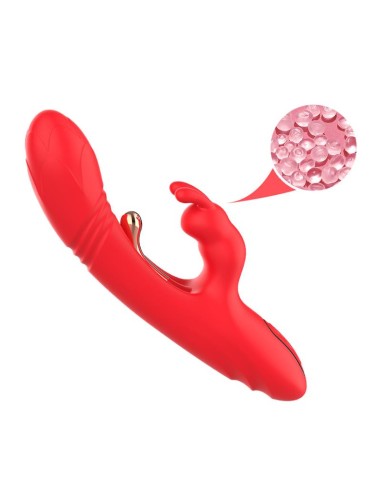 Vibrador Tickler con Thrusting Silicona Liquida