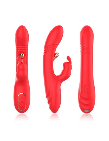 Vibrador Tickler con Thrusting Silicona Liquida