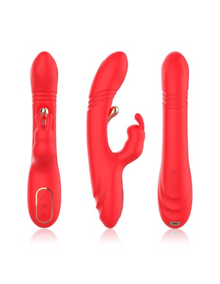 Vibrador Tickler con Thrusting Silicona Liquida