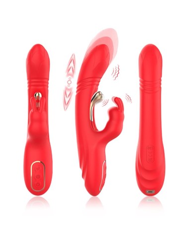 Vibrador Tickler con Thrusting Silicona Liquida