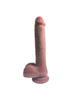 Dildo con vibracion Thrusting y Calor 28 cm 2