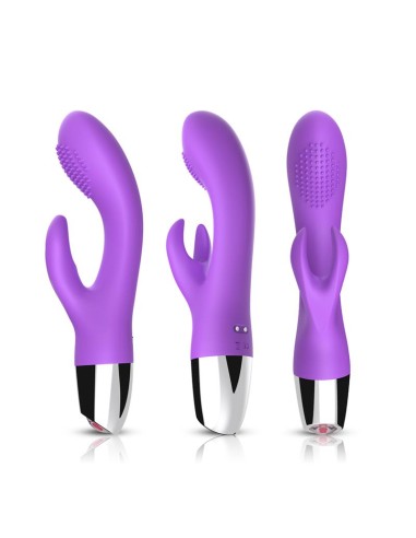 Vibrador Conejito Flexible Purpura