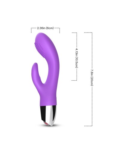 Vibrador Conejito Flexible Purpura