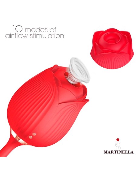 Rosa con Succion con huevo con Thrusting USB