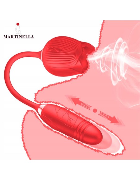 Rosa con Succion con huevo con Thrusting USB