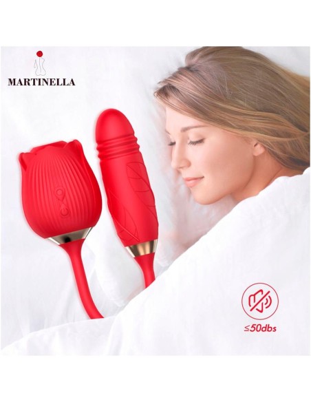 Rosa con Succion con huevo con Thrusting USB