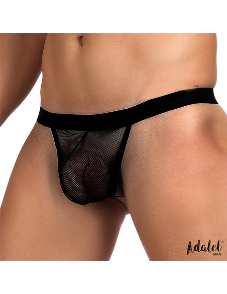 Titan Tanga de Rejilla Talla unica Negro