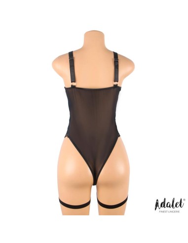 Ariana Body con Liguero y Ligas Negro