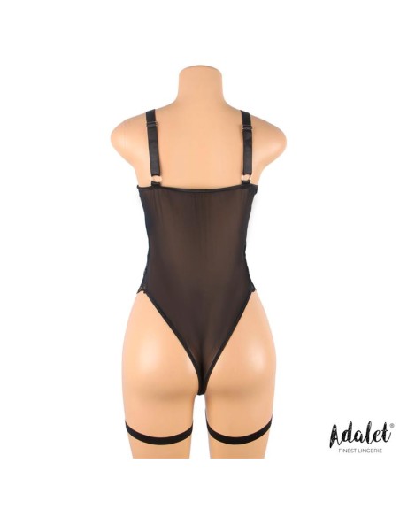 Ariana Body con Liguero y Ligas Negro