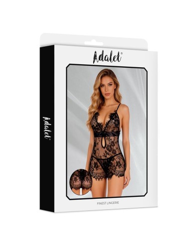 Fiora Babydoll y Tanga Negro