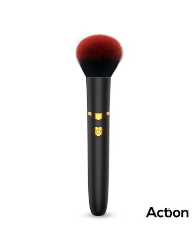 Secret Noir Estimulador Brocha de Maquillaje con Vibracion Negro