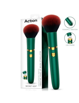 Secret Vert Estimulador Brocha de Maquillaje con Vibracion Verde