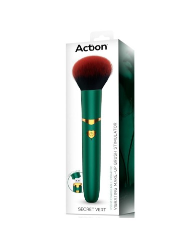 Secret Vert Estimulador Brocha de Maquillaje con Vibracion Verde