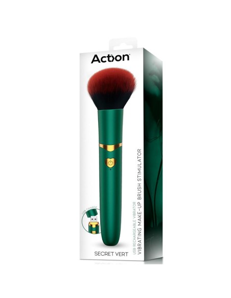 Secret Vert Estimulador Brocha de Maquillaje con Vibracion Verde