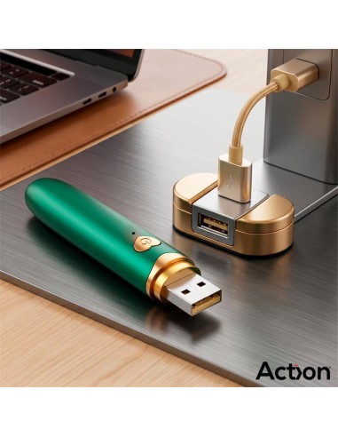 Secret Vert Estimulador Brocha de Maquillaje con Vibracion Verde