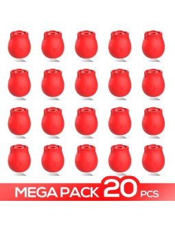 Megapack 20 Rosa Estimuladora con Succion