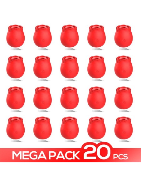 Megapack 20 Rosa Estimuladora con Succion