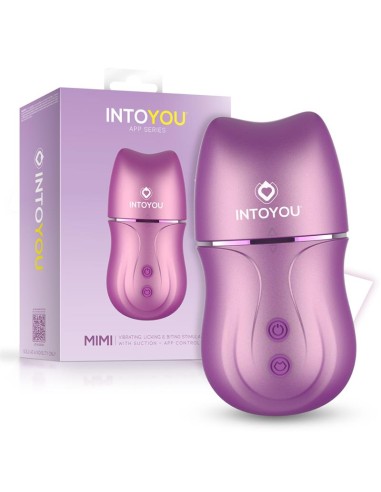 Mimi Estimulador con Licking Biting Succion y Vibracion USB C con APP