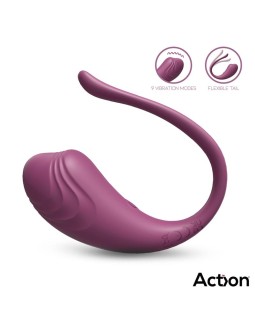 Luvia Huevo Vibrador con Control Remoto USB Purpura 2