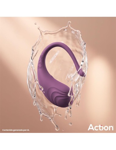 Luvia Huevo Vibrador con Control Remoto USB Purpura